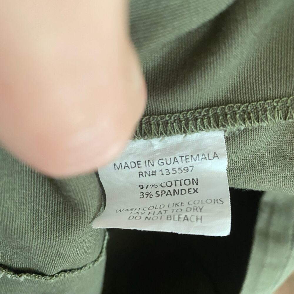 Albion Fit Hamptons Dress Womens Sz XS Olive Green Canvas Utility Stretch Short - Picture 7 of 7